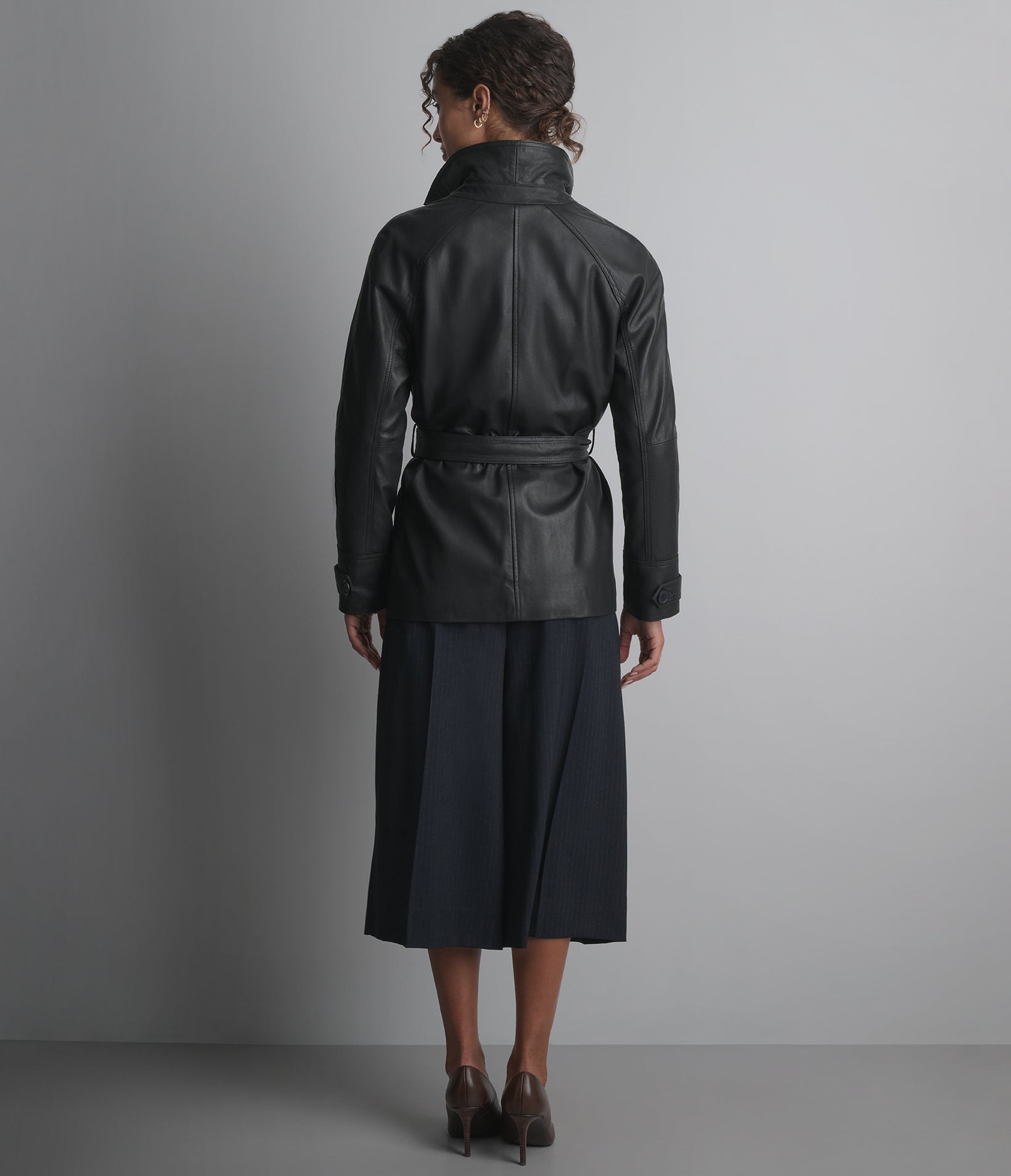 Iris Lightweight Short Trench Coat | Wilsons Leather