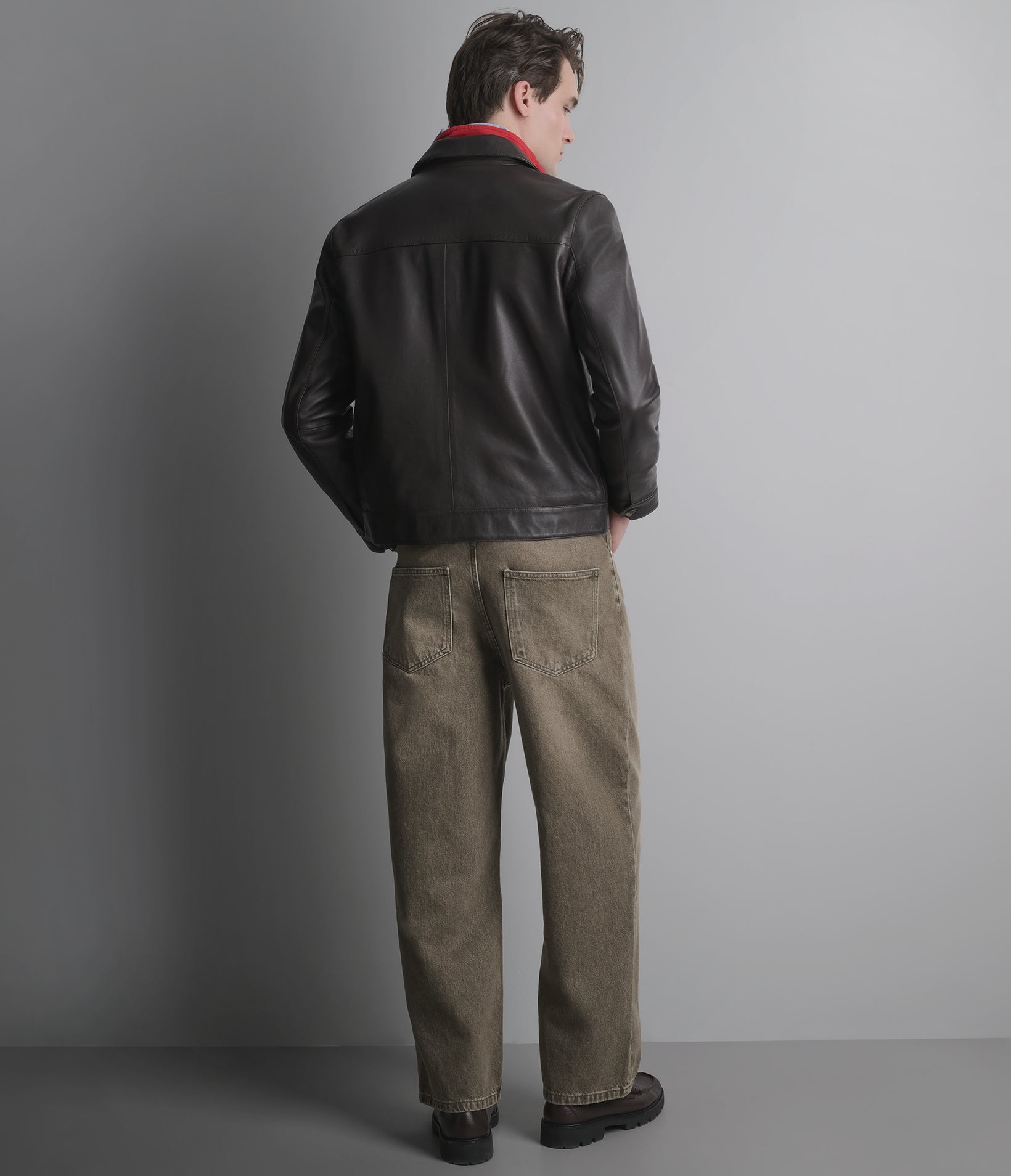 Emerson Leather Zip Shirt Jacket View 5 | Men's New Arrivals