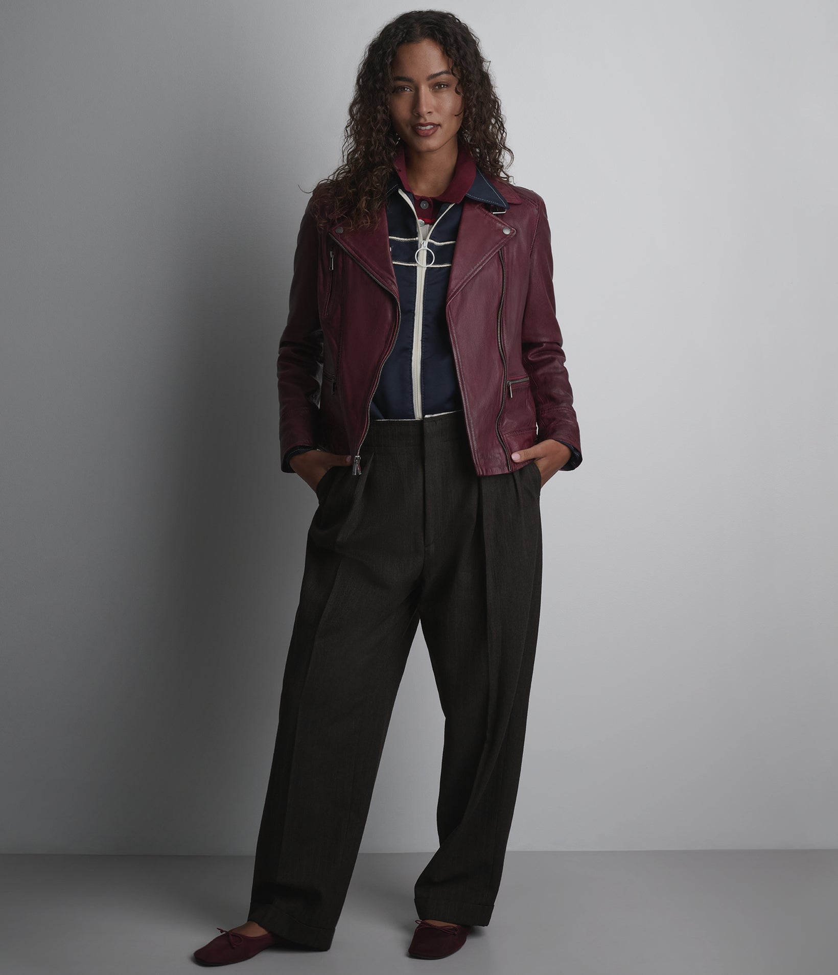 Marissa Asymmetric Moto Jacket View 2 | Women's Jackets Under $200
