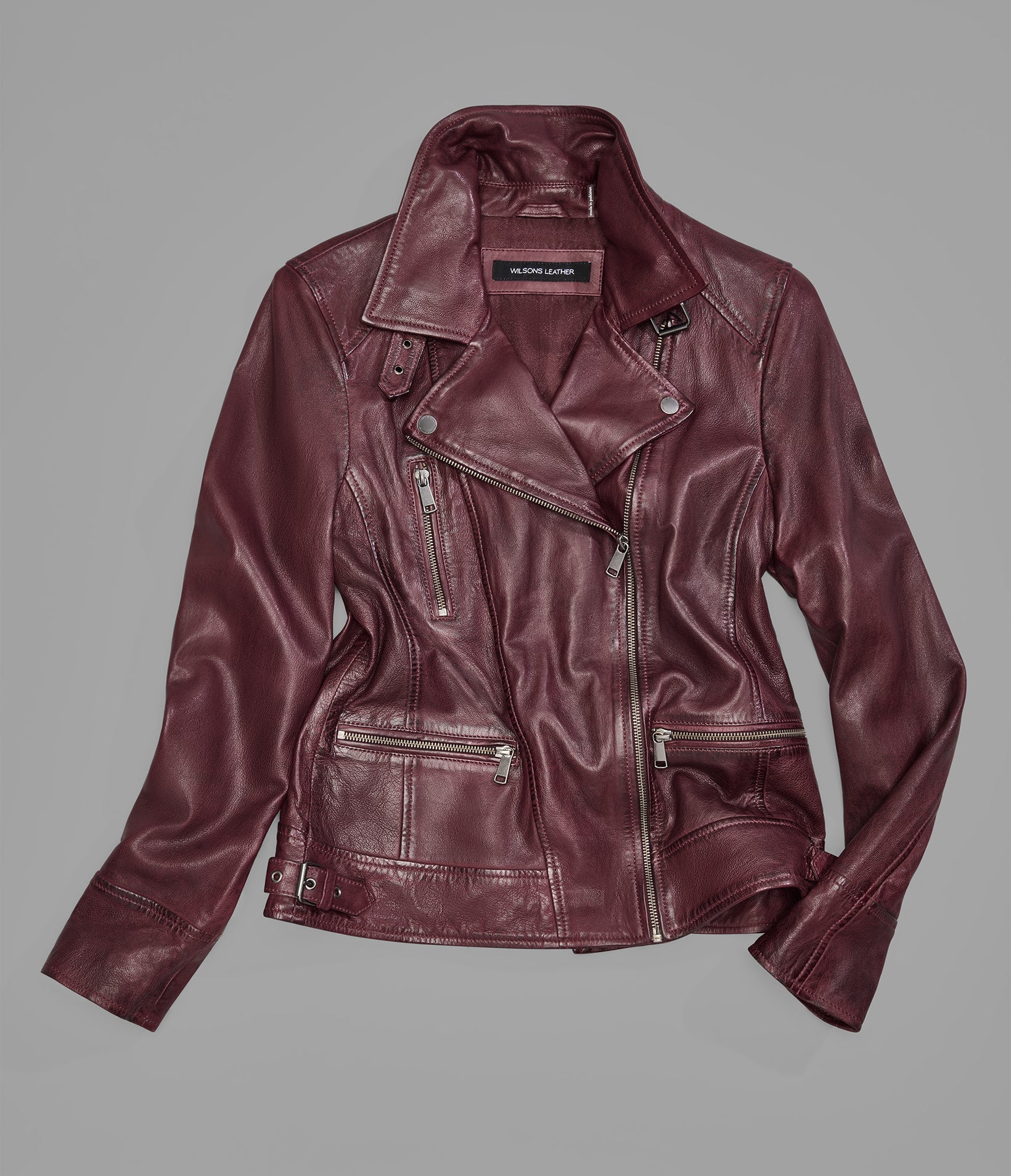 Marissa Asymmetric Moto Jacket | Wilsons Leather