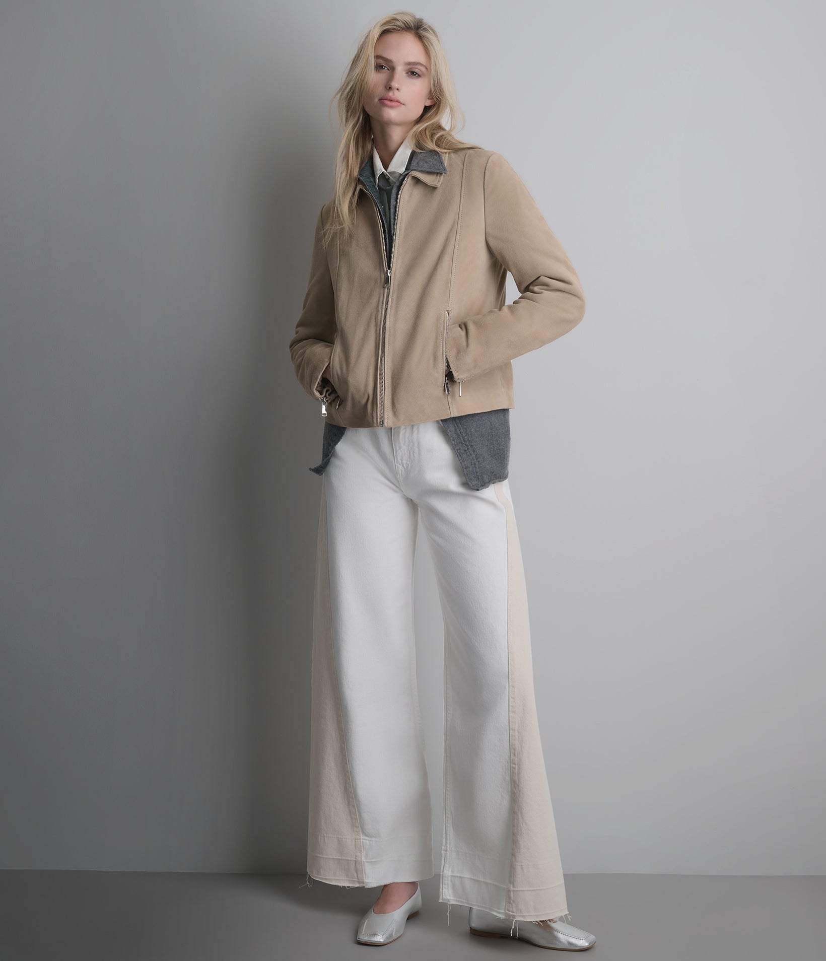 Monty Shirt Collar Zip Jacket View 2 | Women's Collection