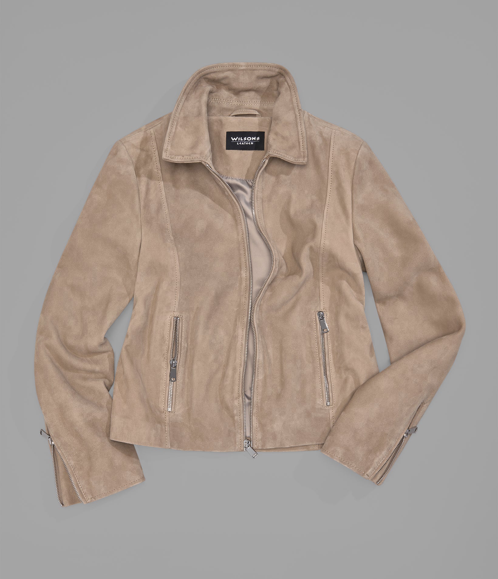 Monty Shirt Collar Zip Jacket View 3 | Women's Collection