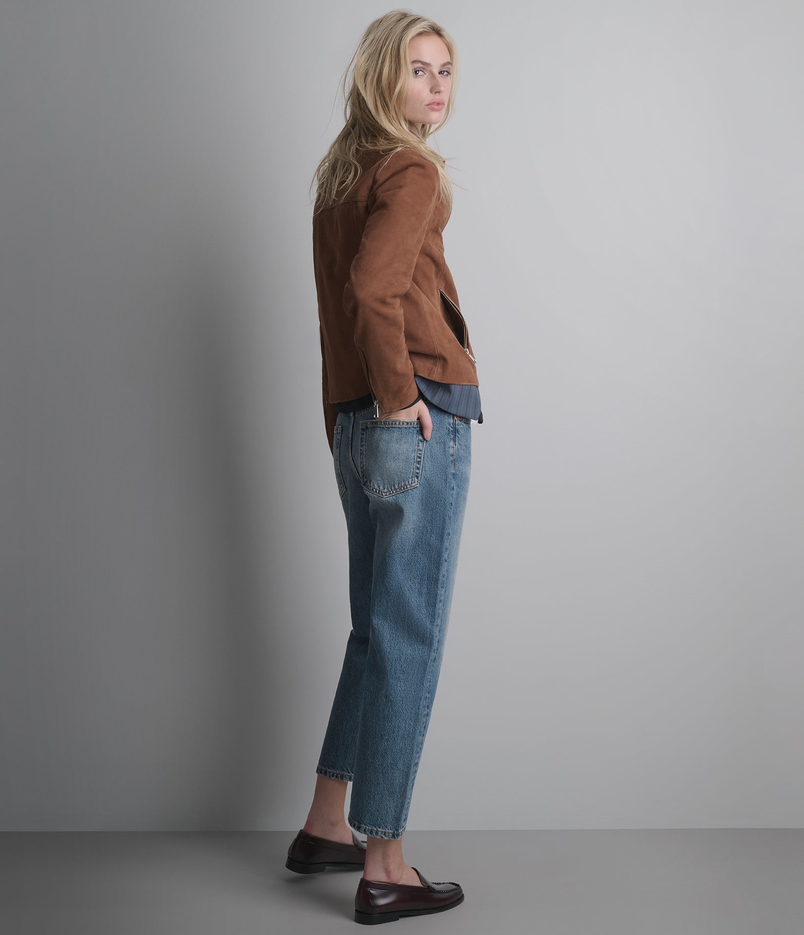 Monty Shirt Collar Zip Jacket View 7 | Women's Collection