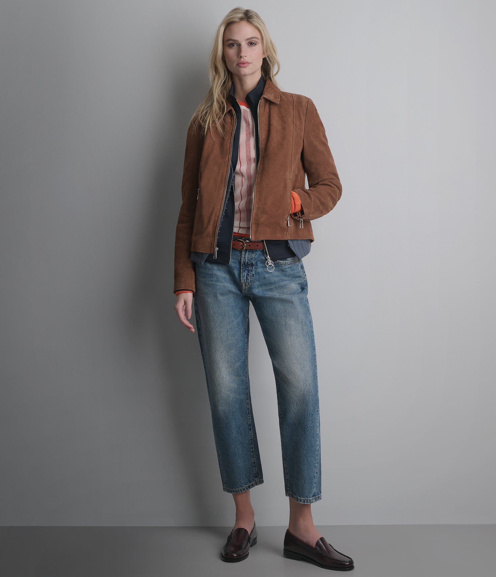 Monty Shirt Collar Zip Jacket | Wilsons Leather