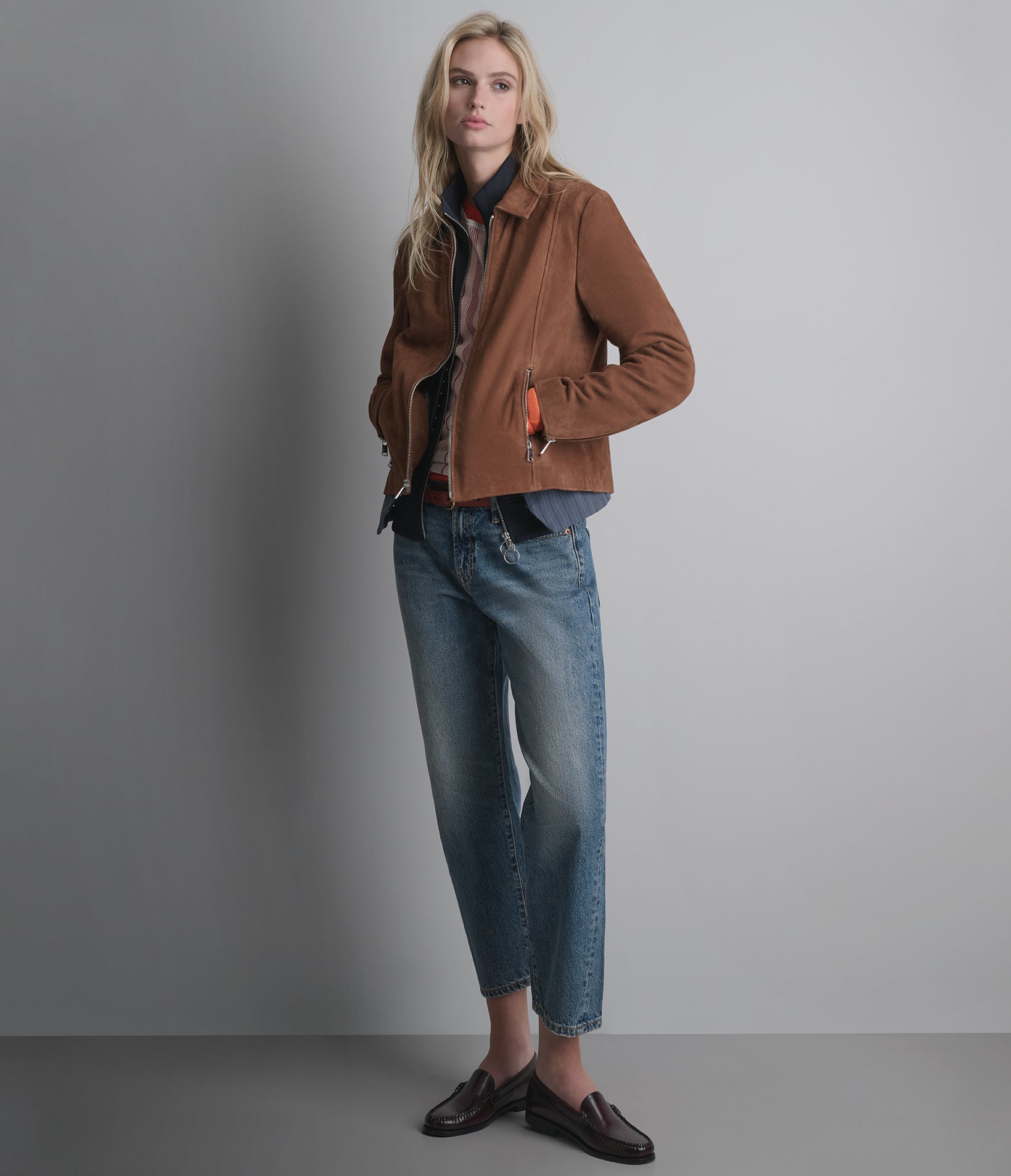 Monty Shirt Collar Zip Jacket View 2 | Women's Collection