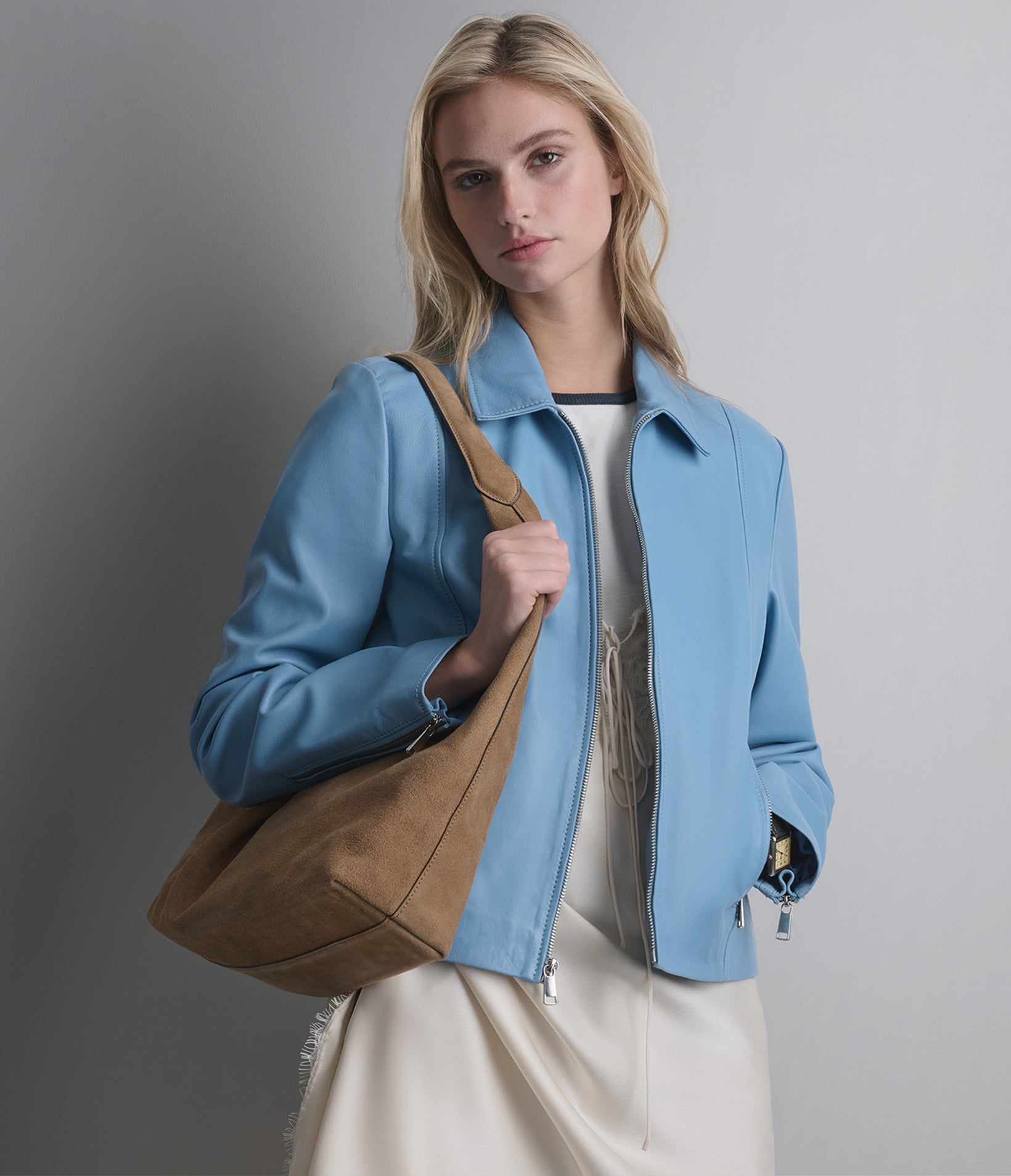 Justine Shirt Collar Zip Jacket View 10 | Women's New Arrivals