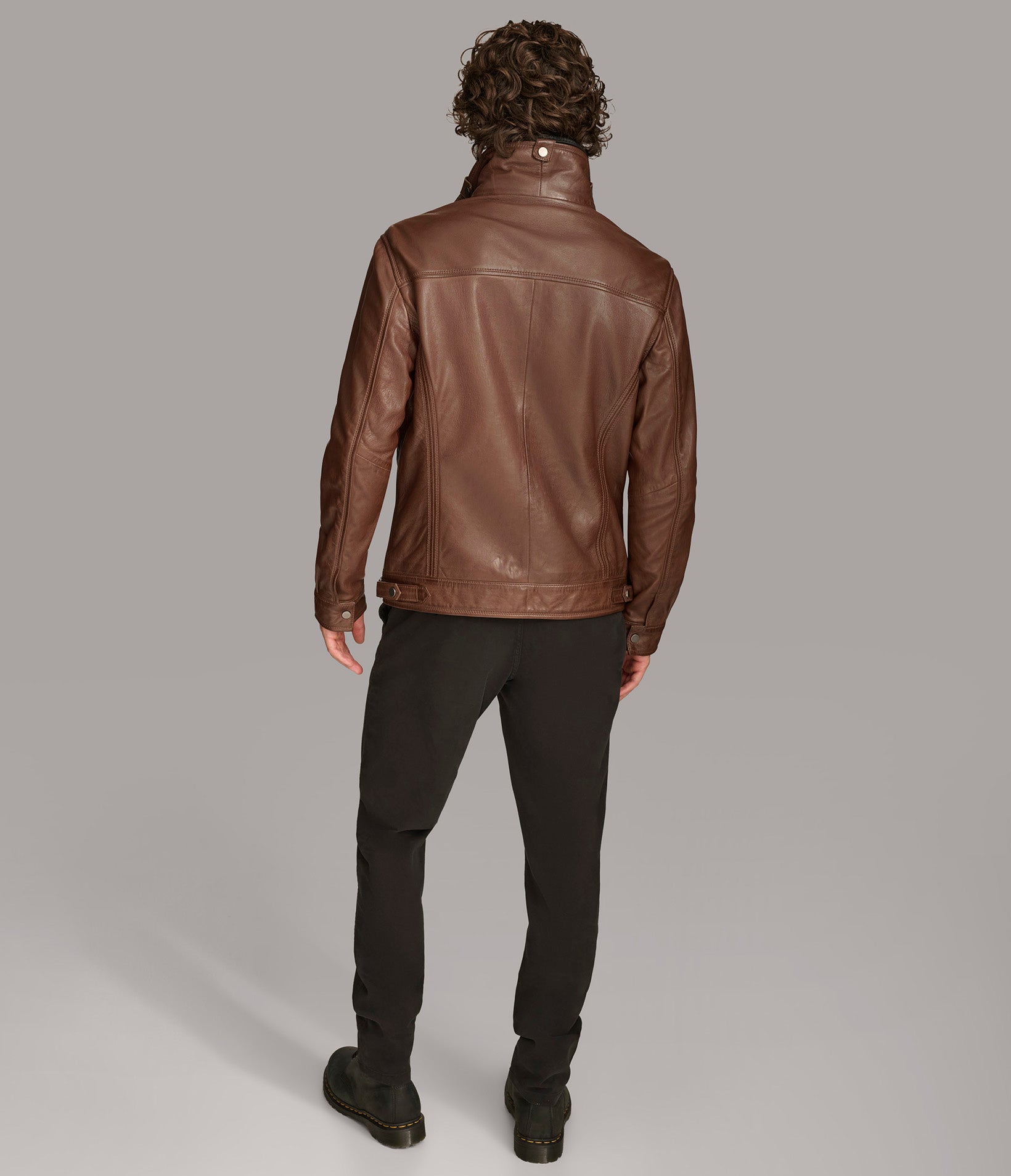 Jett Leather Jacket with Removable Hood View 6 | Men's Jackets Under $200