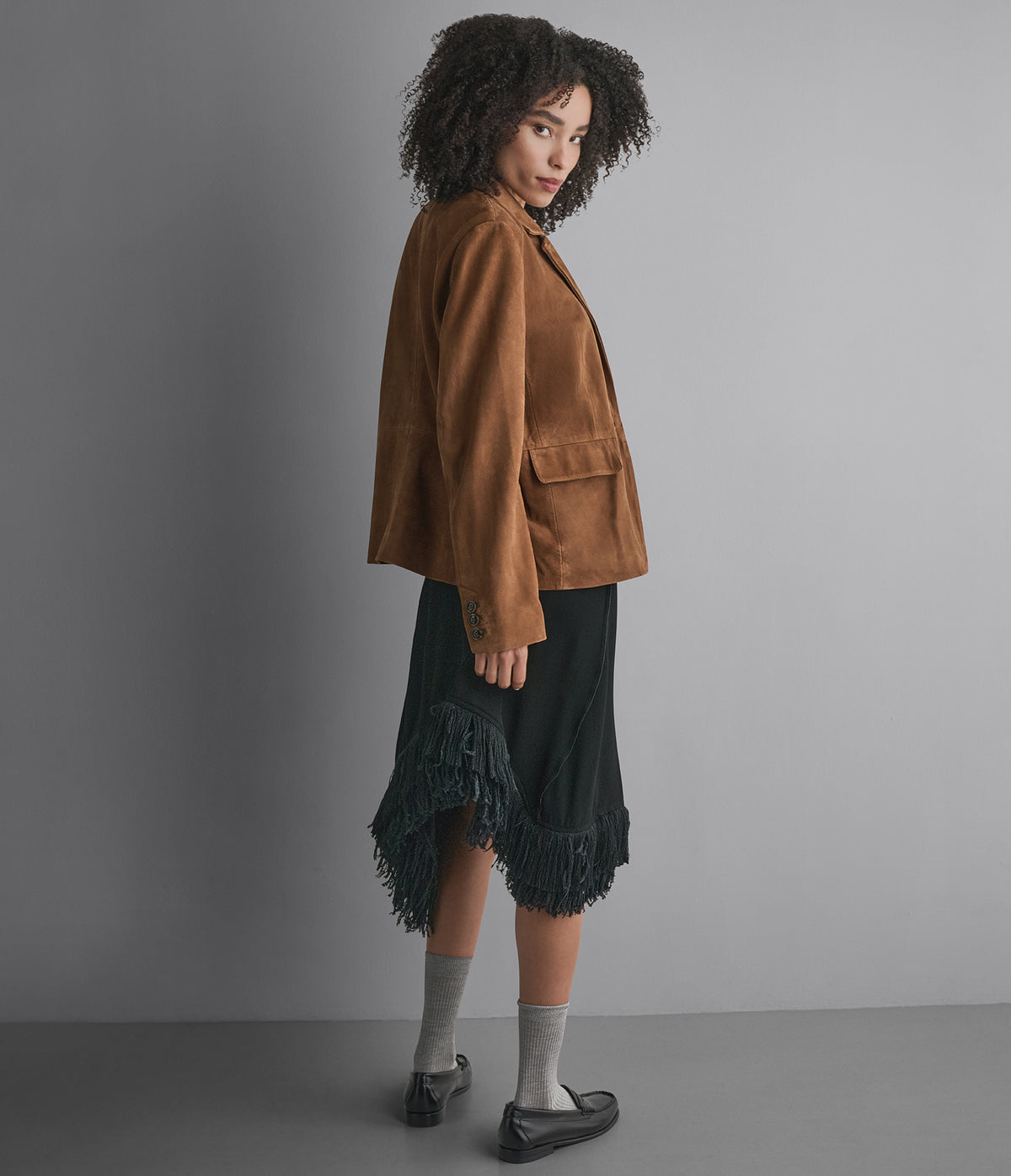 Natalie Suede Blazer View 3 | Women's Fall Edit