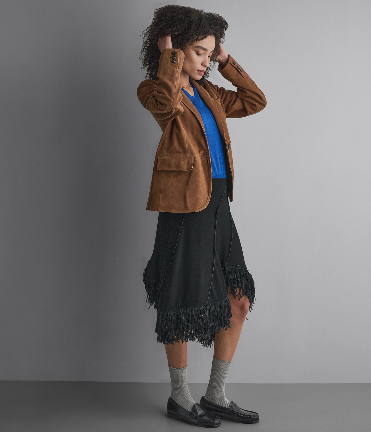Natalie Suede Blazer View 4 | Women's Fall Edit
