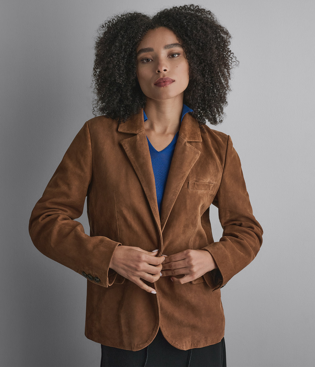 Natalie Suede Blazer View 1 | Women's Fall Edit