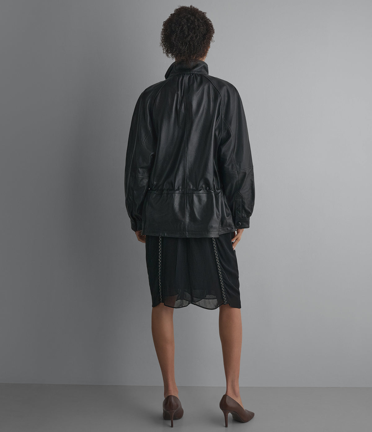 Allision Leather Anorak View 4