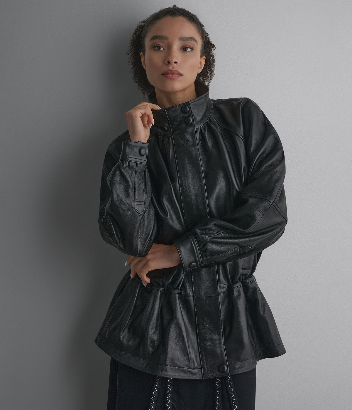 Allision Leather Anorak View 2 | Products
