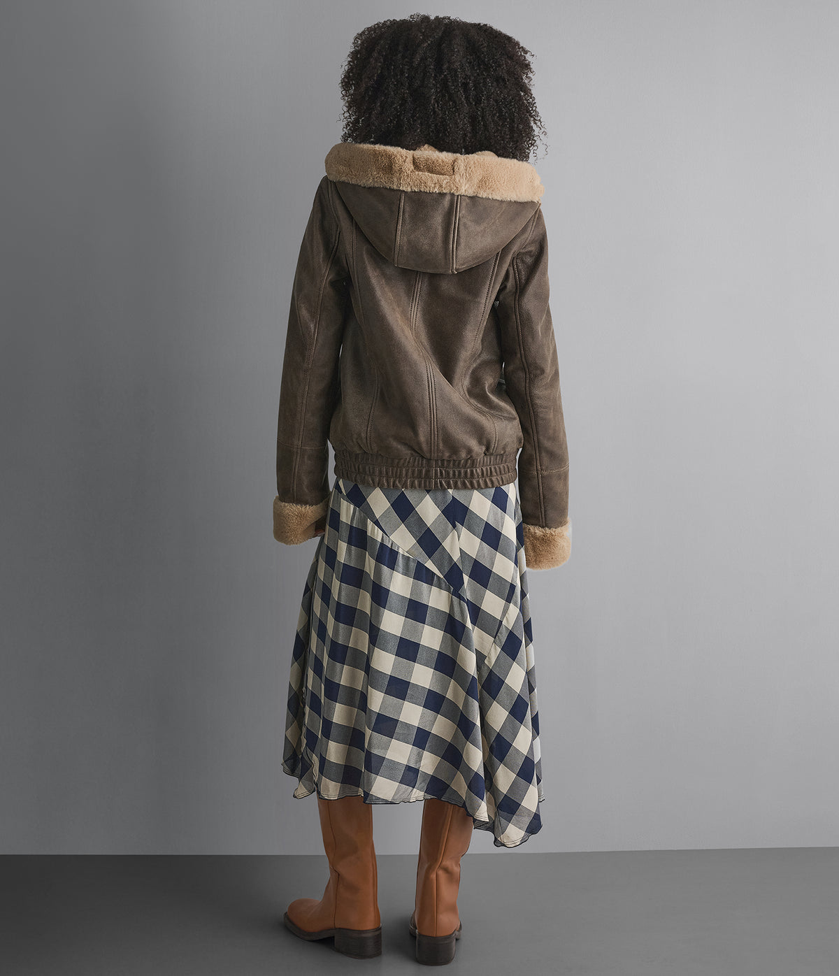 Vanessa Short Faux Fur Leather Jacket View 2 | Women's Fall Edit