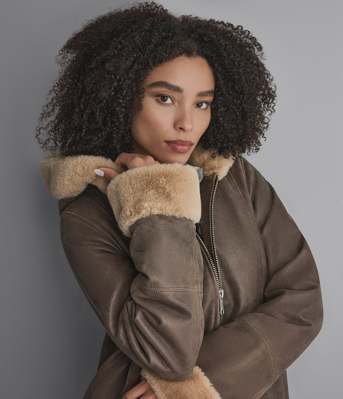 Vanessa Short Faux Fur Leather Jacket View 8 | Women's Fall Edit