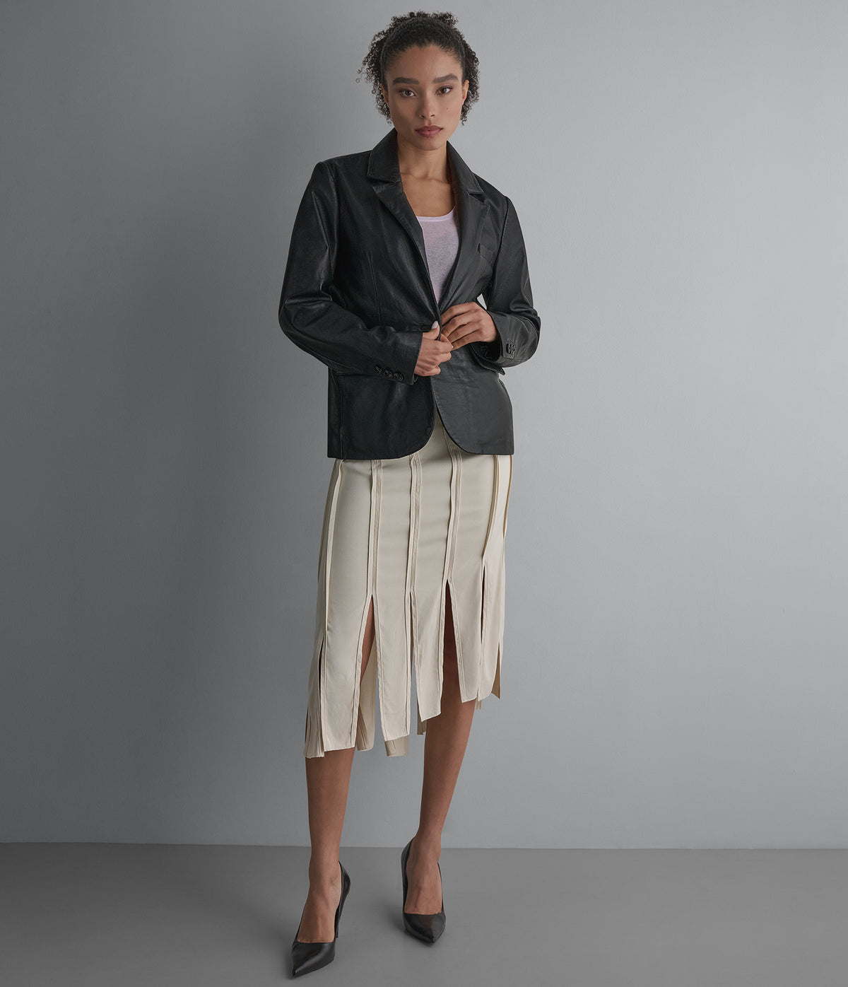 Lauren Leather Blazer View 2 | Women's Fall Edit