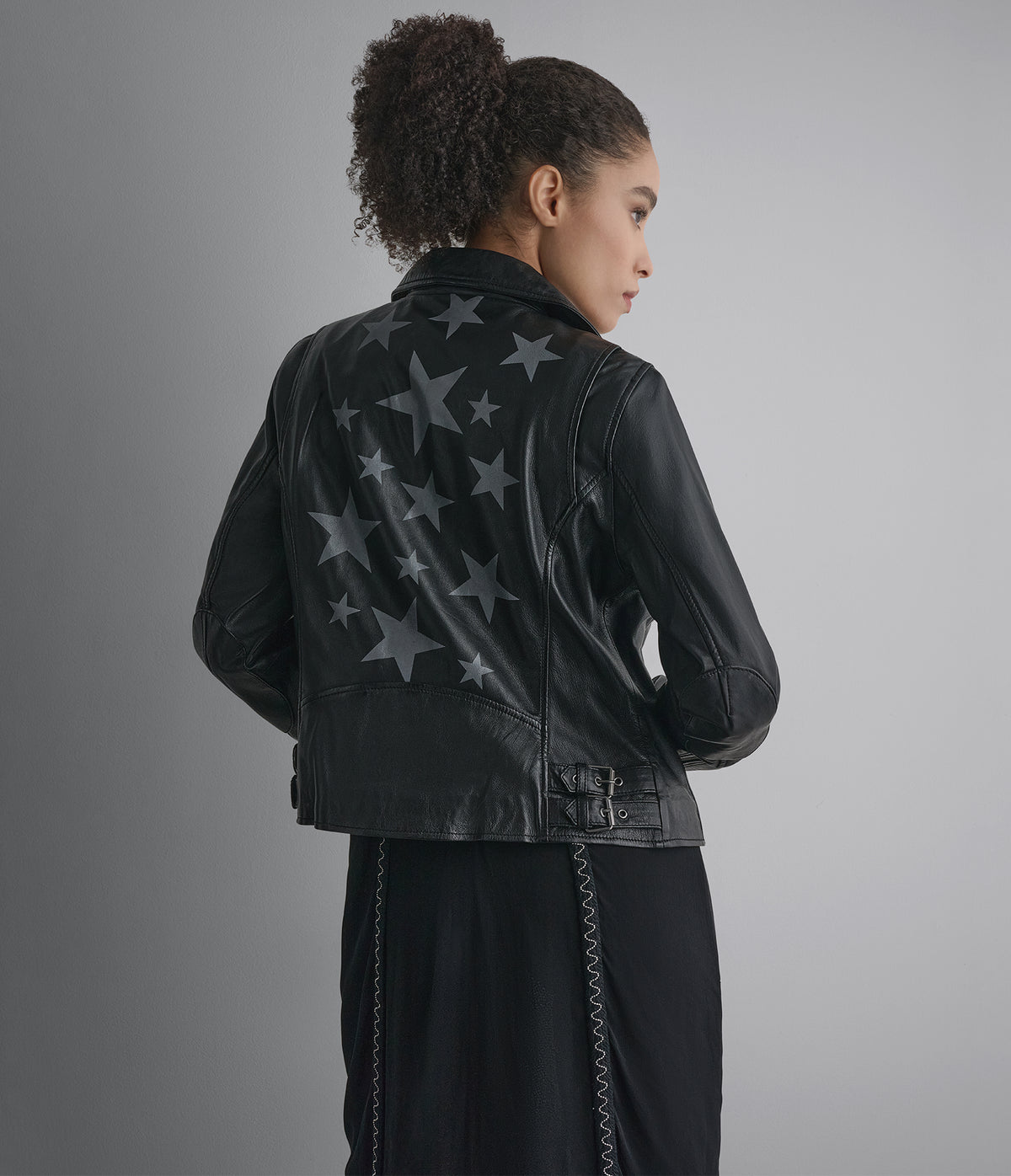 Delaney Leather Star Moto Jacket View 1 | Motorcycle Jackets