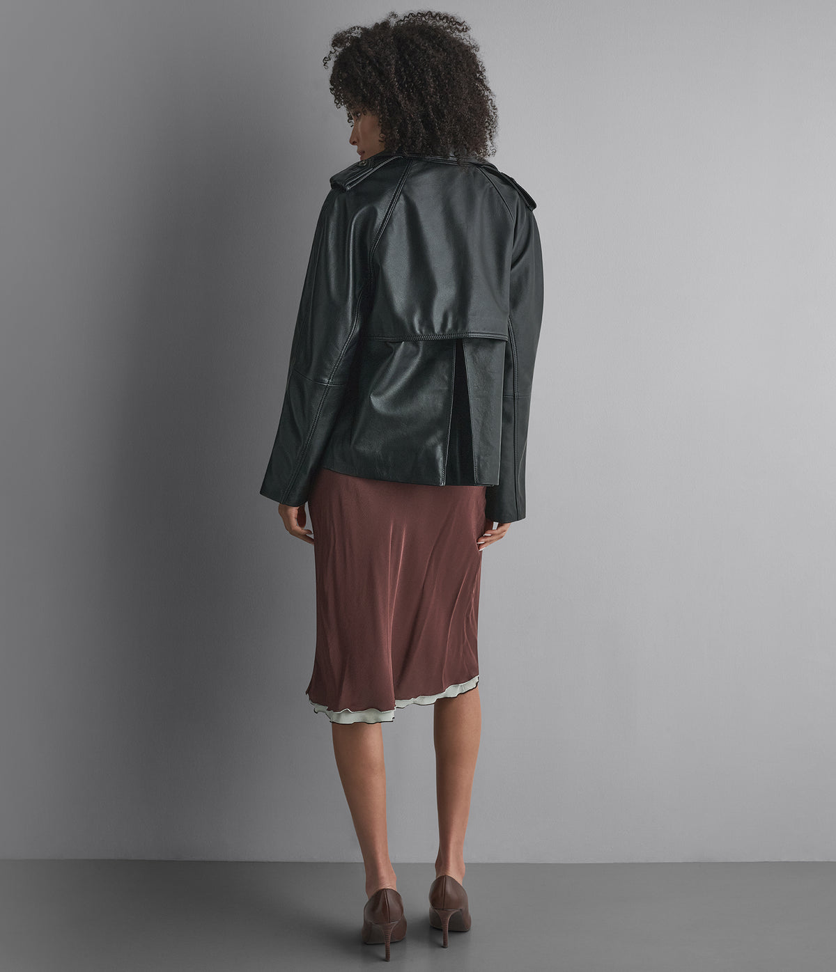 Teagan Cropped Short Trench Jacket View 3 | Women's Fall Edit
