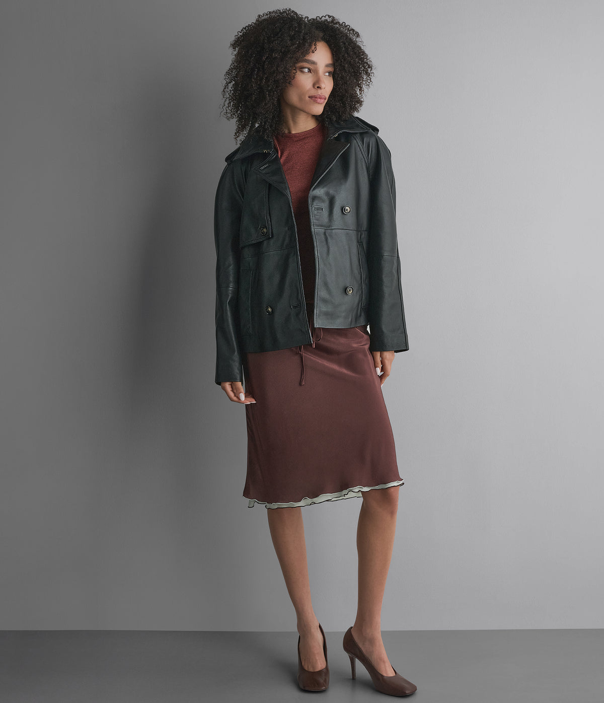 Teagan Cropped Short Trench Jacket View 5 | Women's Fall Edit