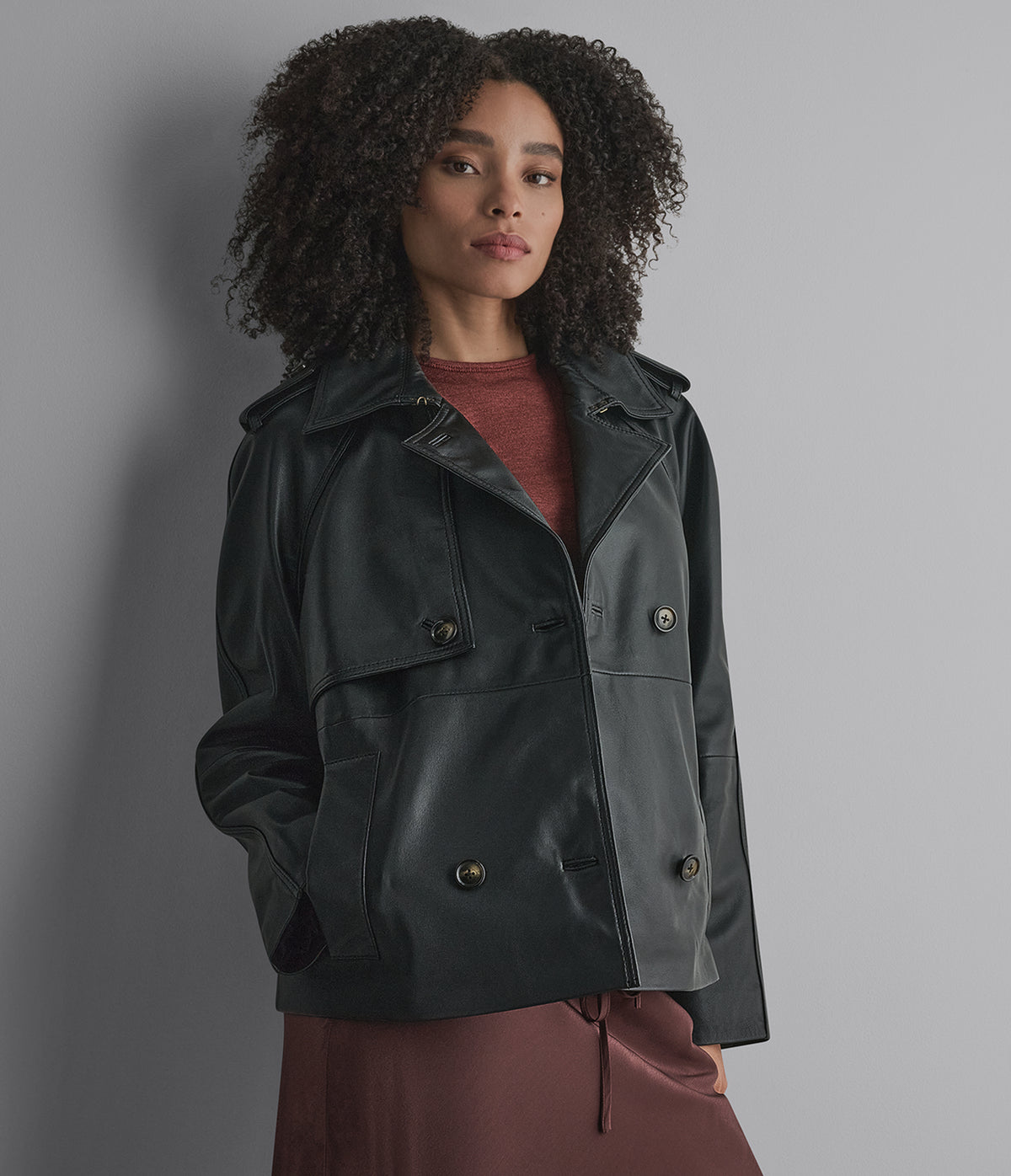 Teagan Cropped Short Trench Jacket View 6 | Women's Fall Edit