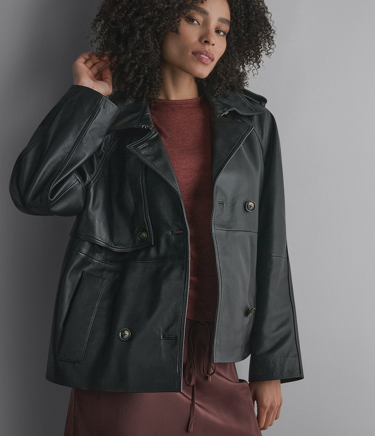 Teagan Cropped Short Trench Jacket View 7 | Women's Fall Edit