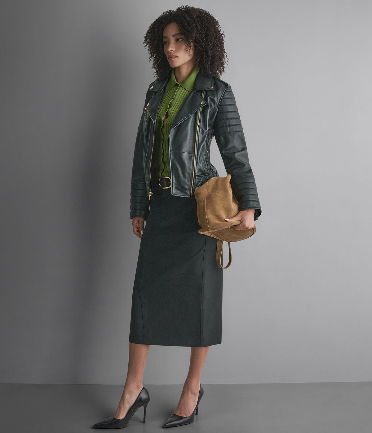 Mila Quilted Leather Moto Jacket View 5 | Women's Fall Edit