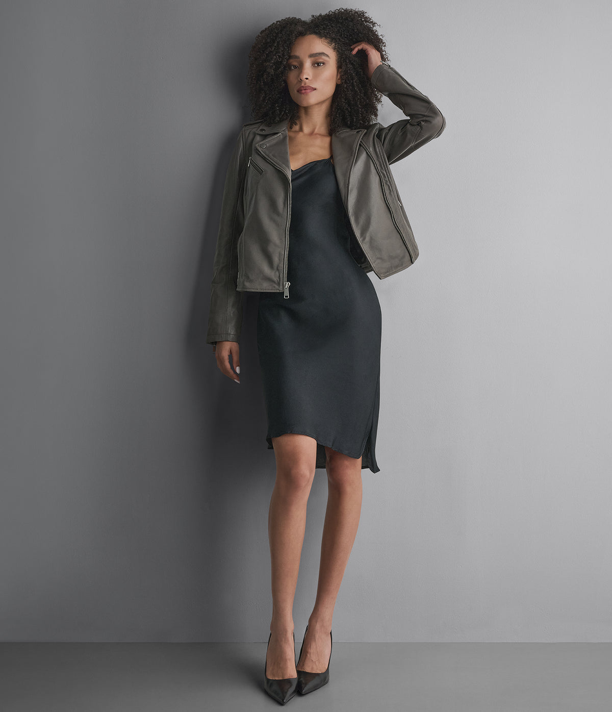 Madeline Quilted Moto Jacket View 4