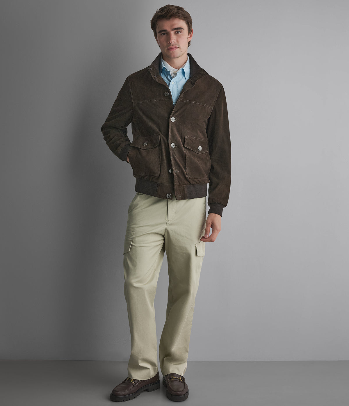 Vincent Suede Bomber View 4