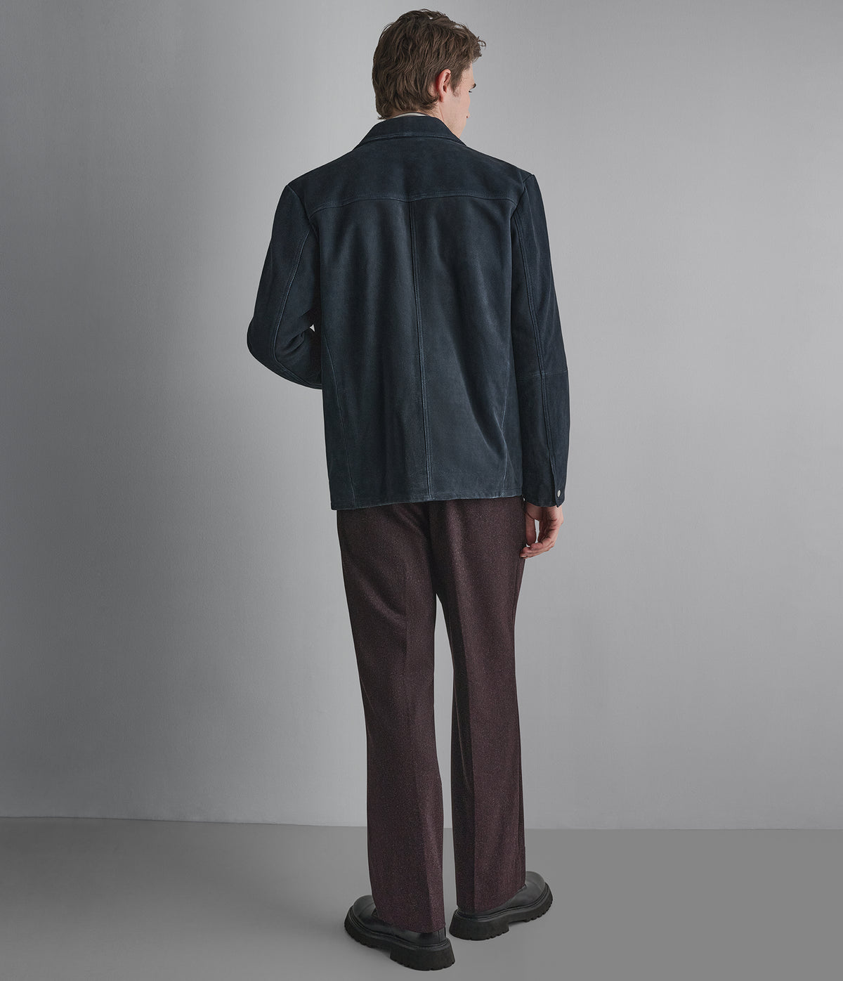 Wayne Twill Suede Shirt Jacket View 3