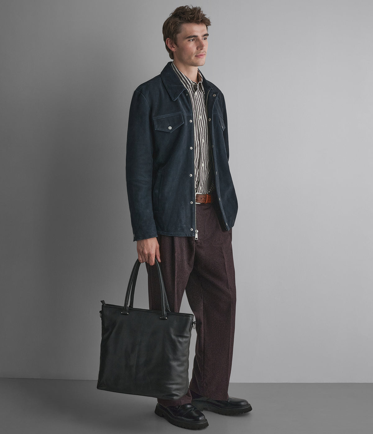 Wayne Twill Suede Shirt Jacket View 7