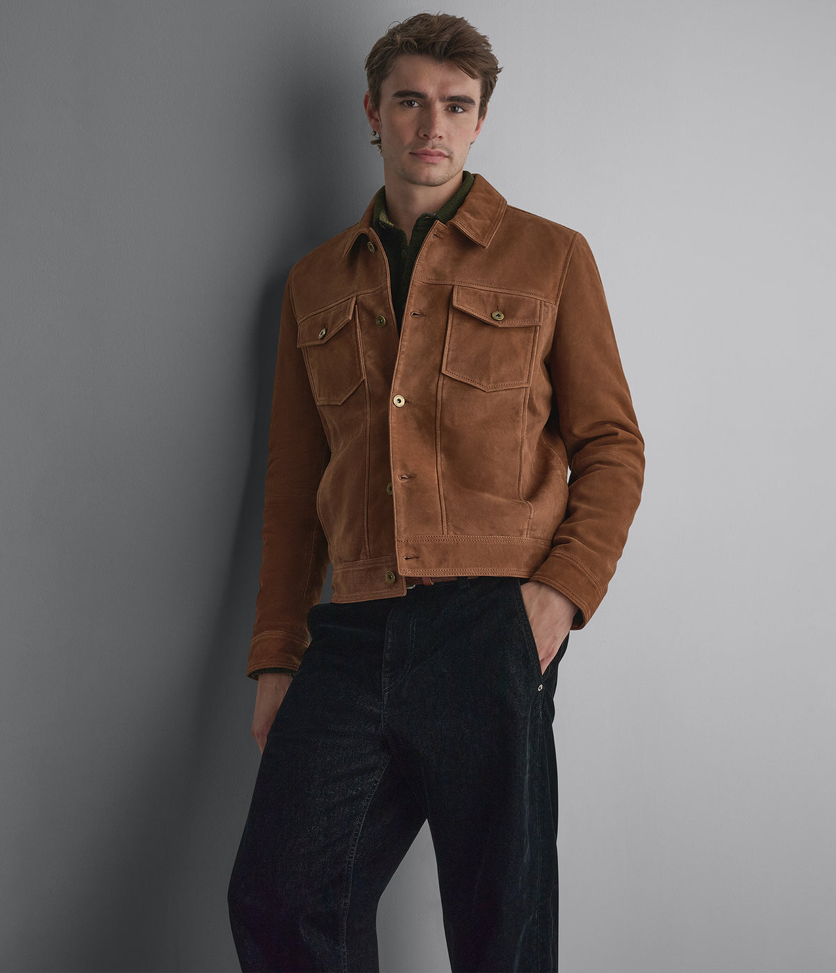 Travis Suede Trucker Jacket View 1 | Products