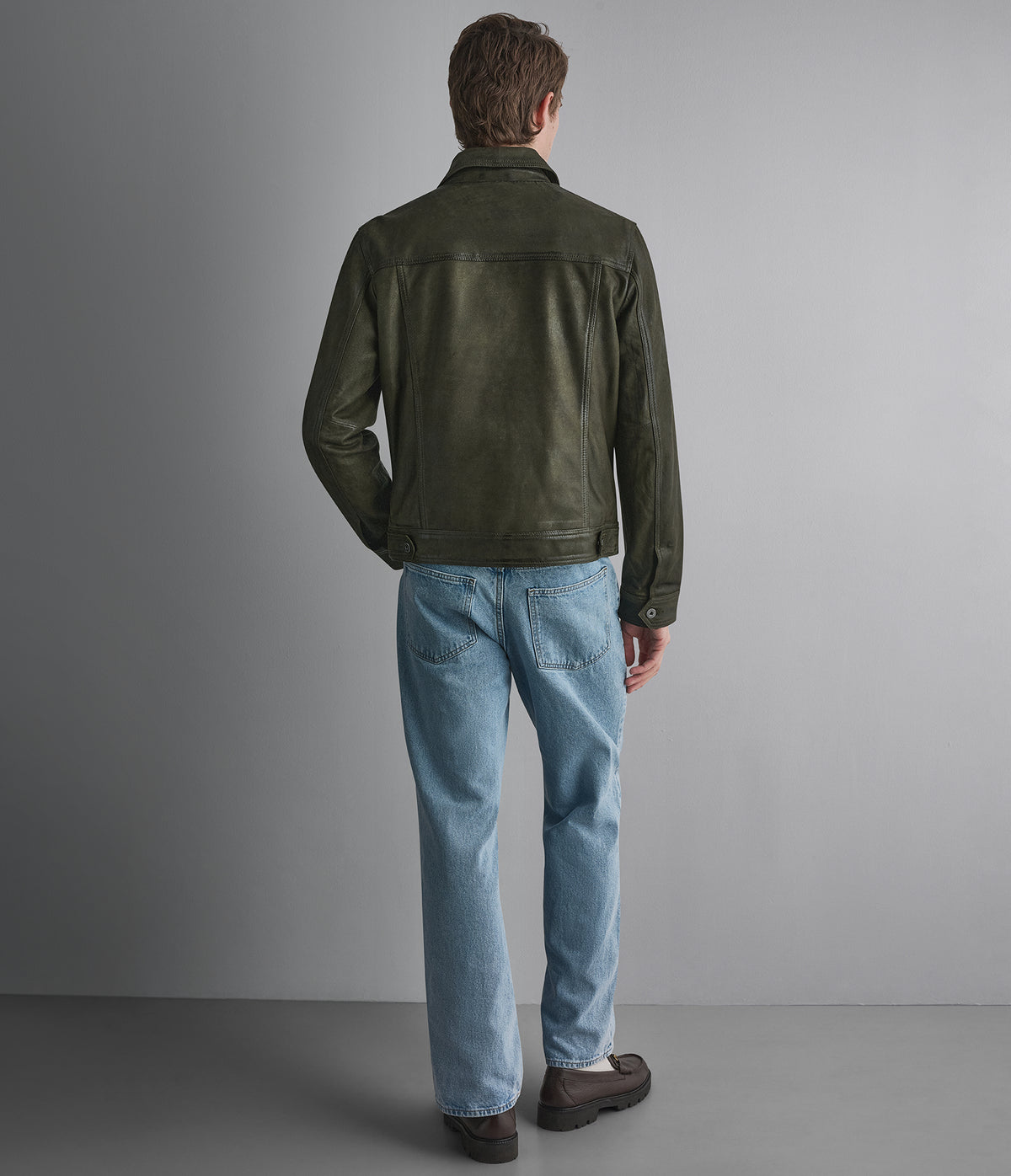 Corbin Suede Trucker Jacket View 3