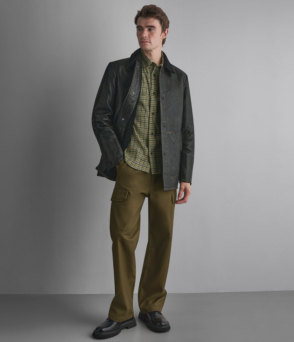 Bruce Reversible Shearling Car Coat View 1 | Men's Jackets & Coats