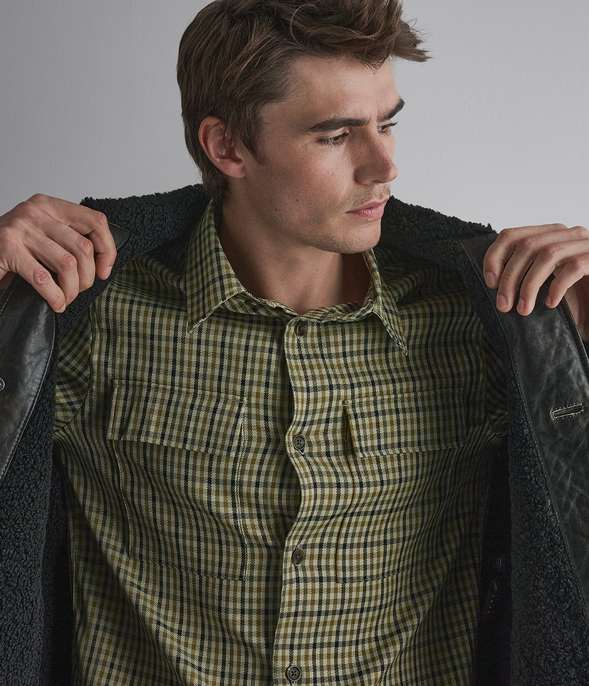 Bruce Reversible Shearling Car Coat View 5 | Men's Jackets & Coats