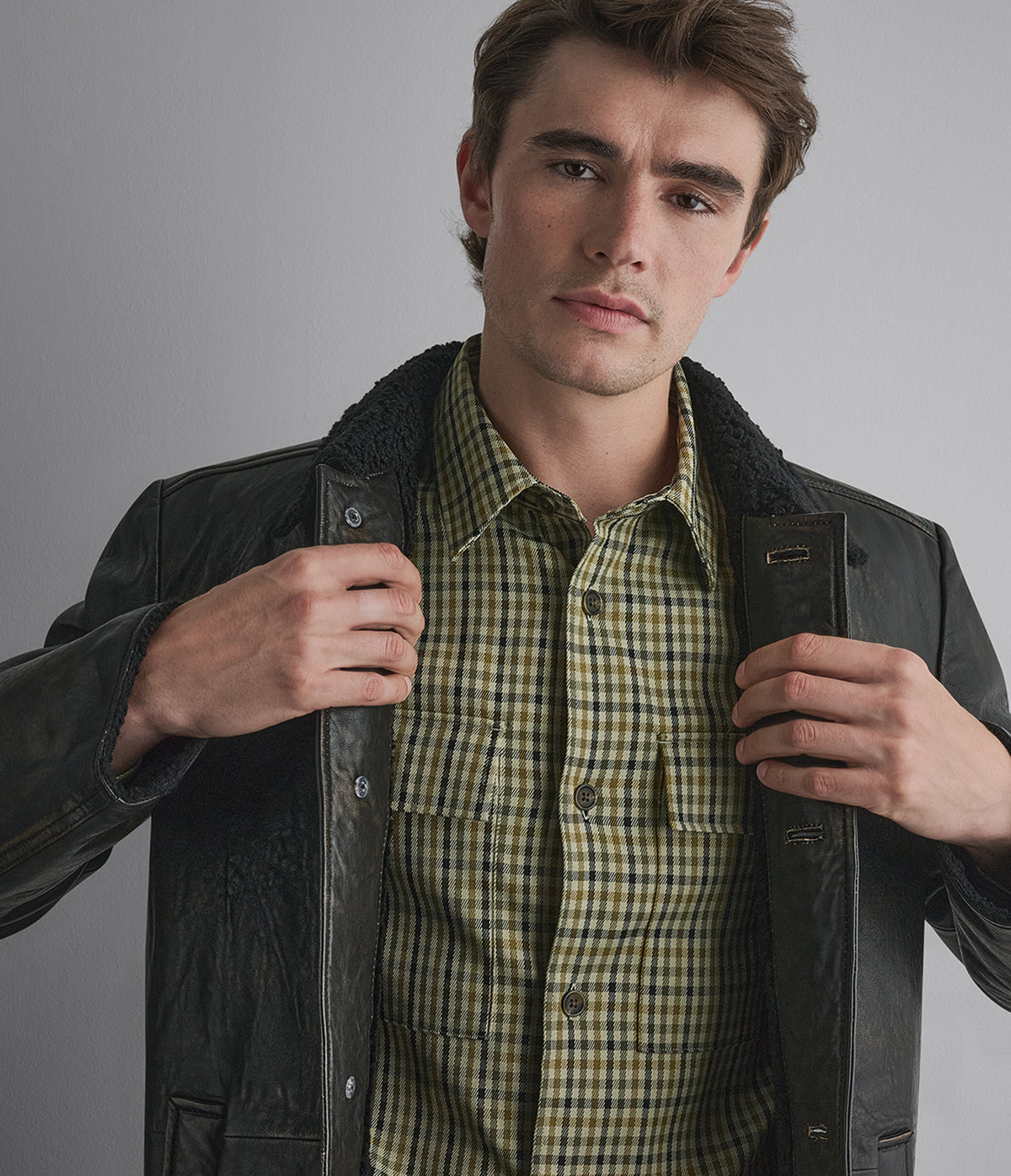 Bruce Reversible Shearling Car Coat View 4 | Men's Jackets & Coats