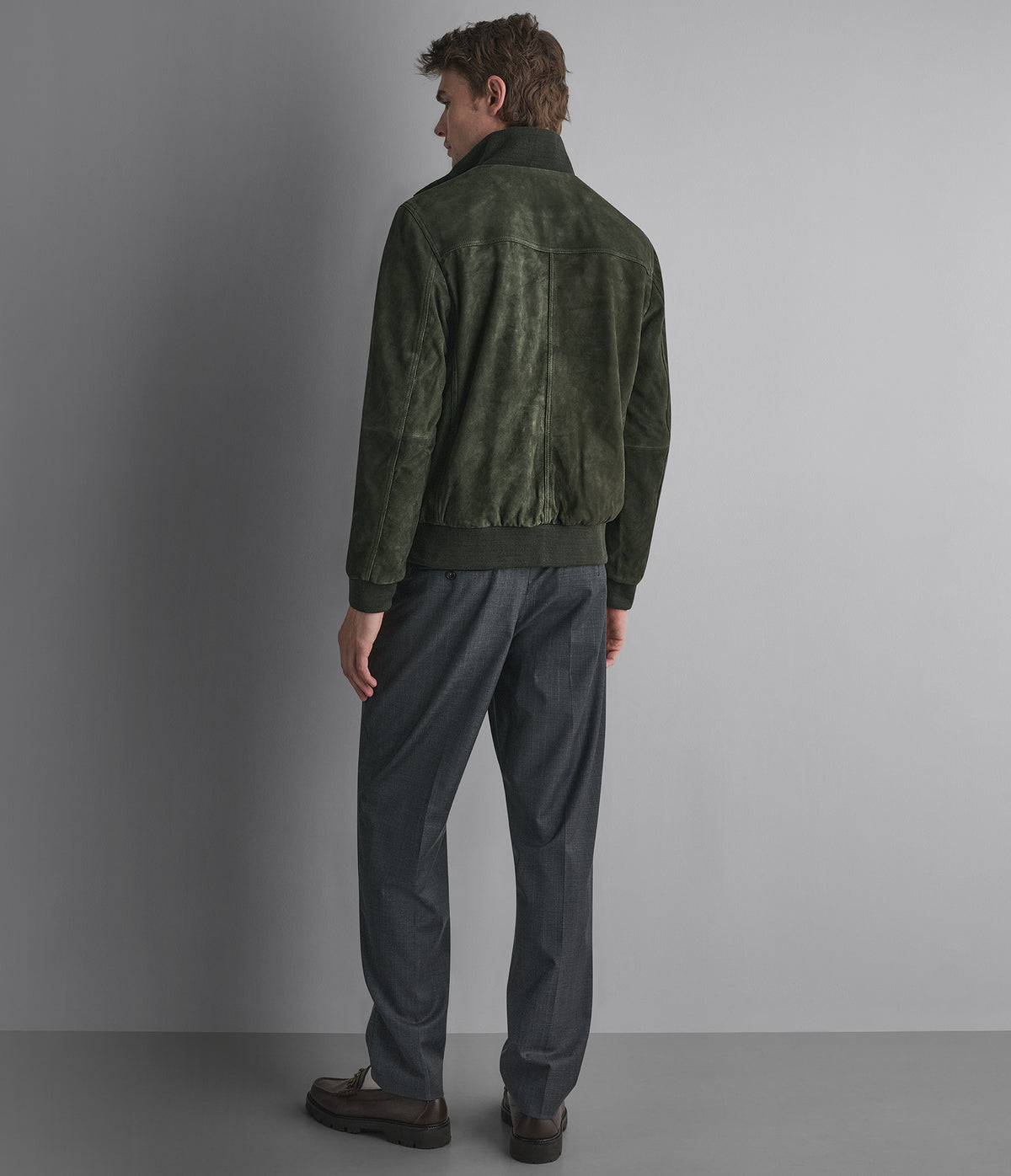 Vincent Suede Bomber View 3