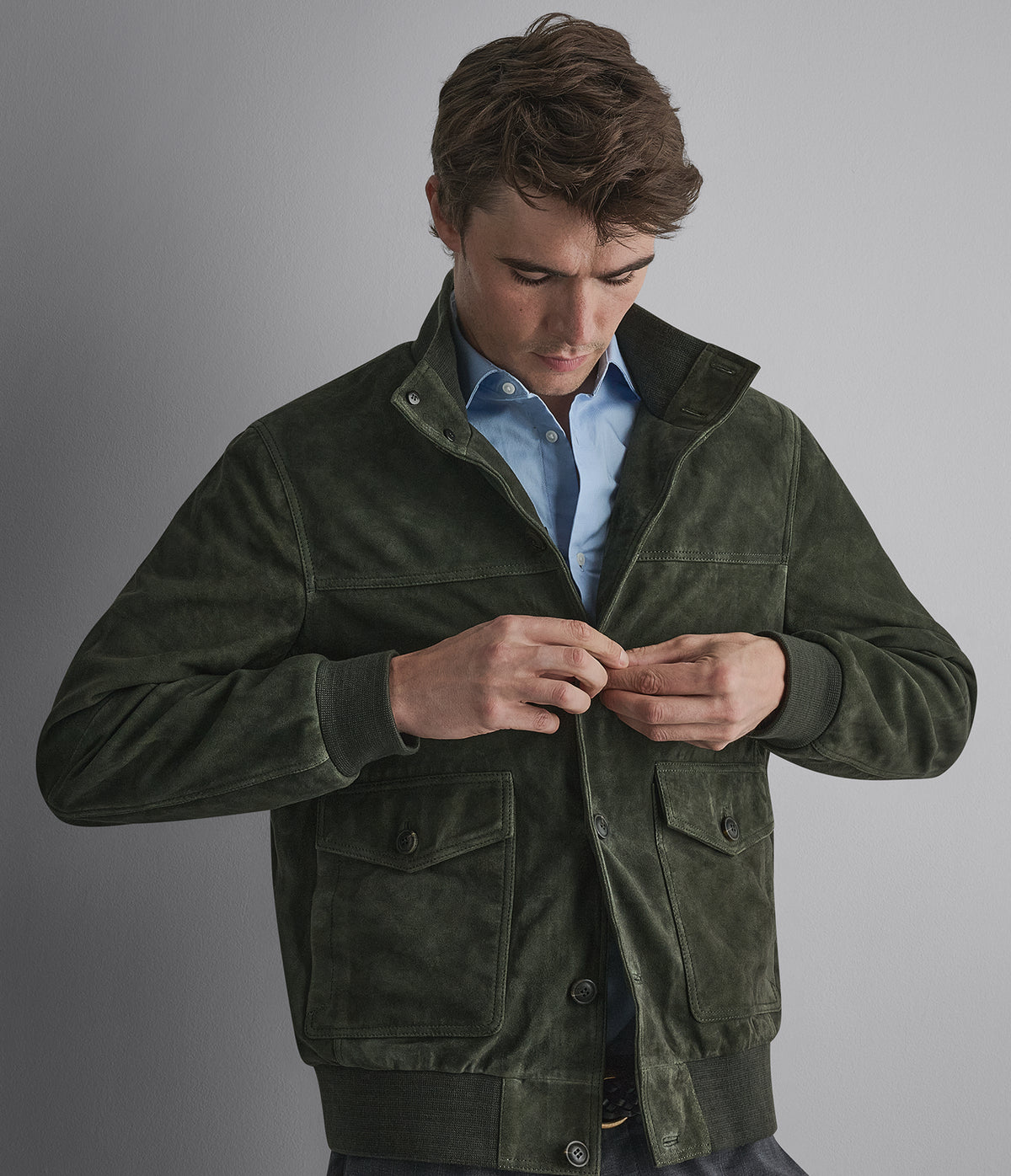 Vincent Suede Bomber View 6