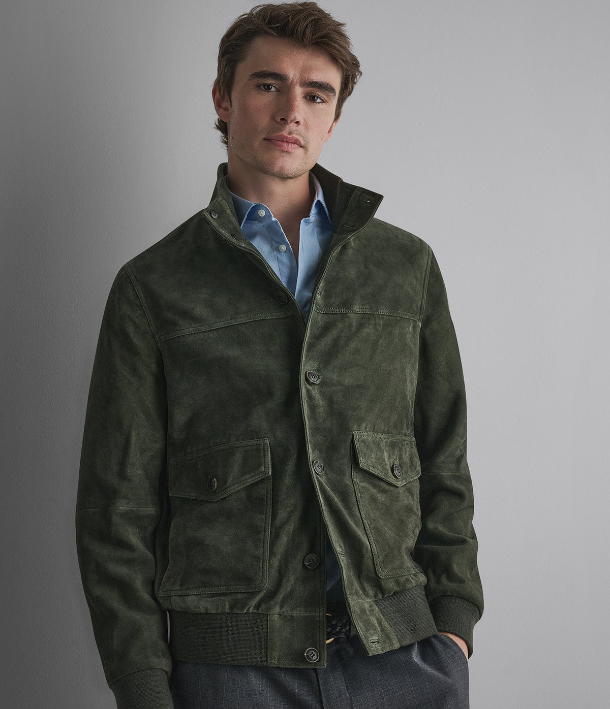 Vincent Suede Bomber View 1 | Products
