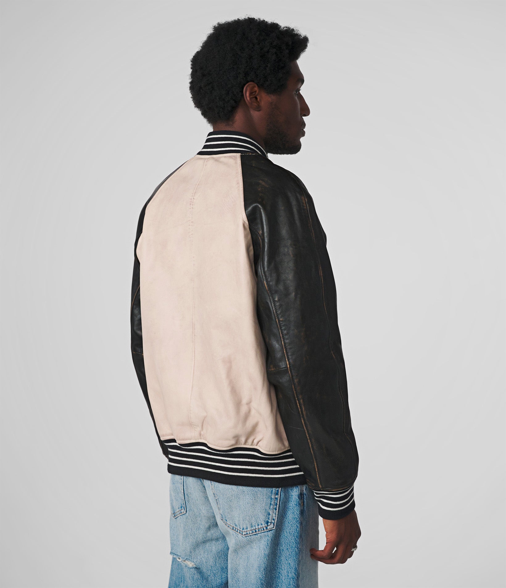 Brooks Vintage Leather Varsity Jacket View 3 | Men's Vintage Collection