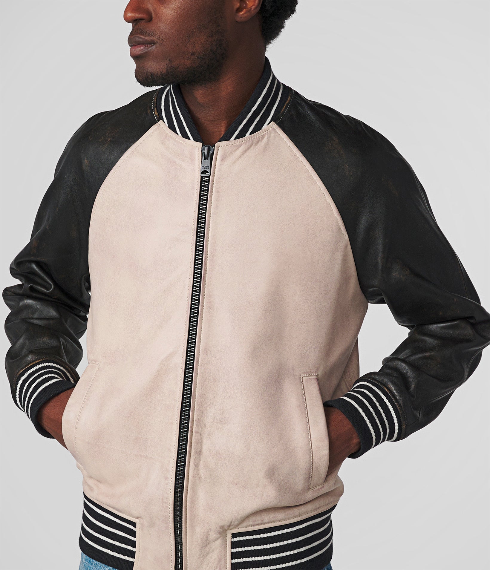 Brooks Vintage Leather Varsity Jacket View 2 | Men's Vintage Collection