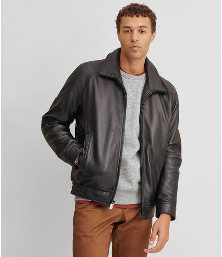 Thinsulate Lined Leather Bomber view 1