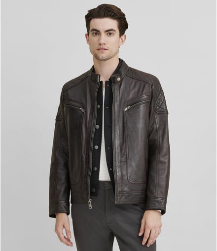 Mason Quilted Leather Jacket view 1