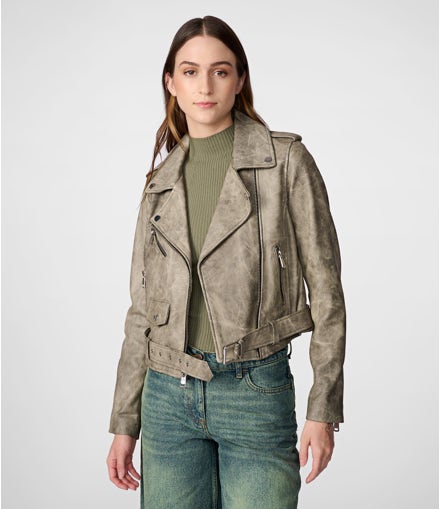 Celine Asymmetrical Oversized Leather Jacket view 1